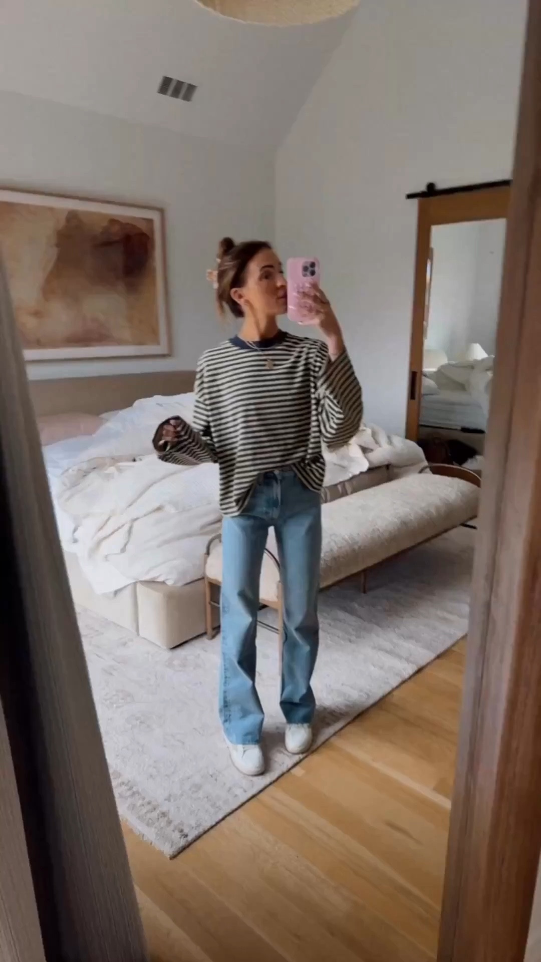 striped tee + jeans 20% off! 🙌🏼

#LTKSaleAlert