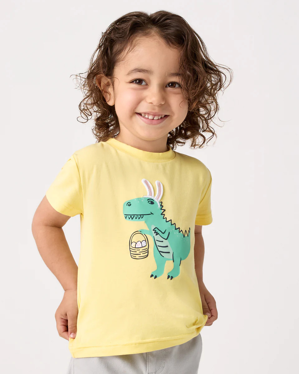 Dino Egg Hunter Relaxed Tee | Little Sleepies
