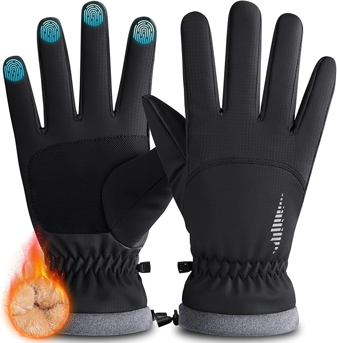 RIVMOUNT Winter Gloves Women Men Touch Screen Waterproof Warm Gloves, for Cold Weather Running, D... | Amazon (CA)