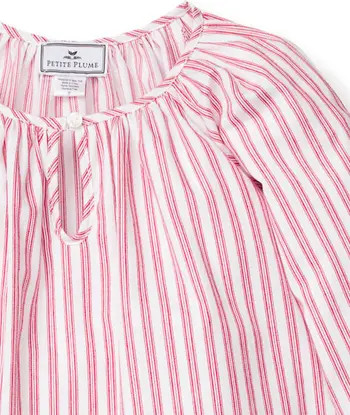 Petite Plume Kids' Delphine Stripe Cotton Nightgown | Nordstrom | Nordstrom