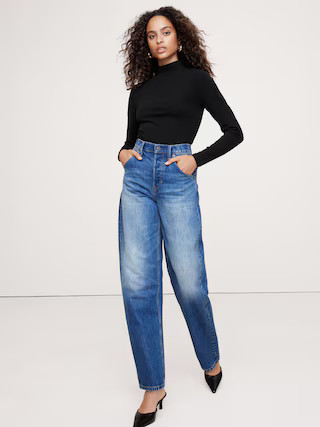 Refined Mock-Neck Top | Banana Republic (US)