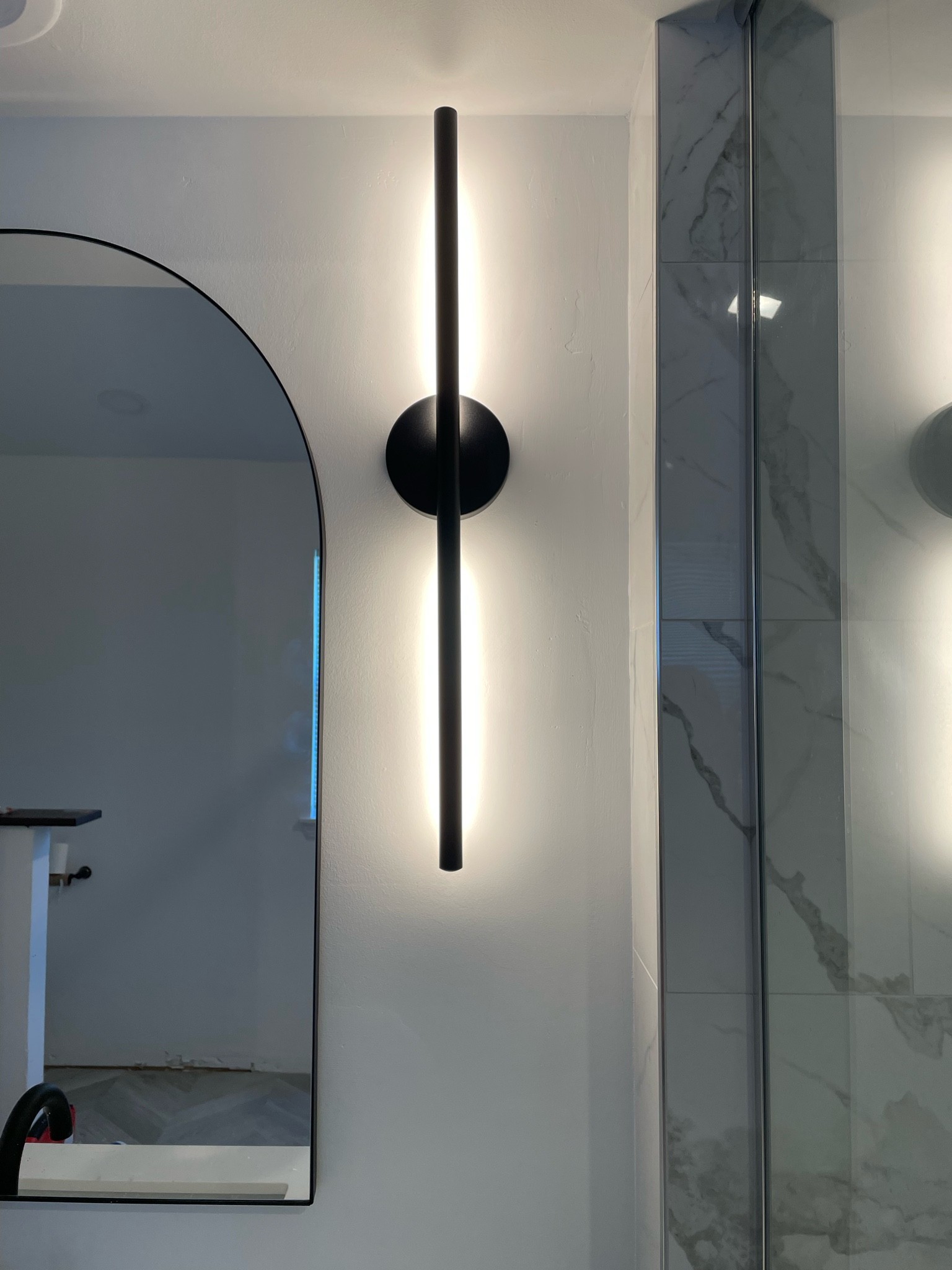 Bathroom vanity light fixture
Light fixture
Light sconce
Modern lighting 
Linear Light fixture 

#LTKunder100 #LTKstyletip #LTKhome