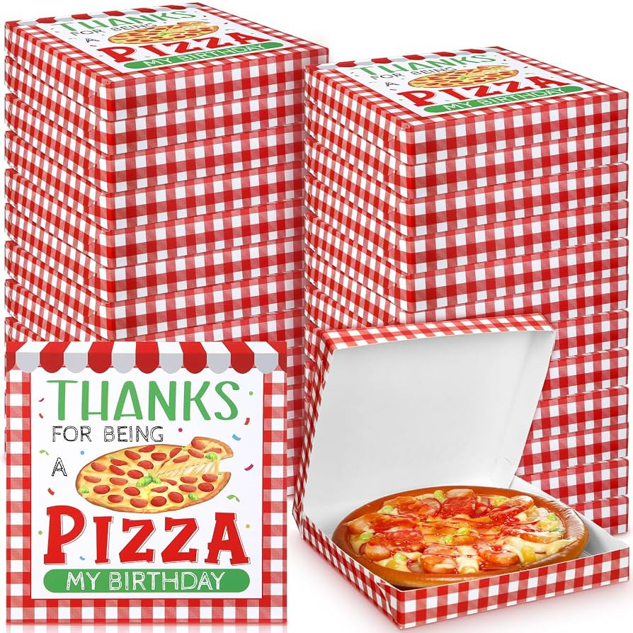 24 Pcs Mini Pizza Box 6.3 x 6.3 x 0.9 Inch Mini Pizza Box Takeout Boxes Food Delivery Boxes for G... | Amazon (US)
