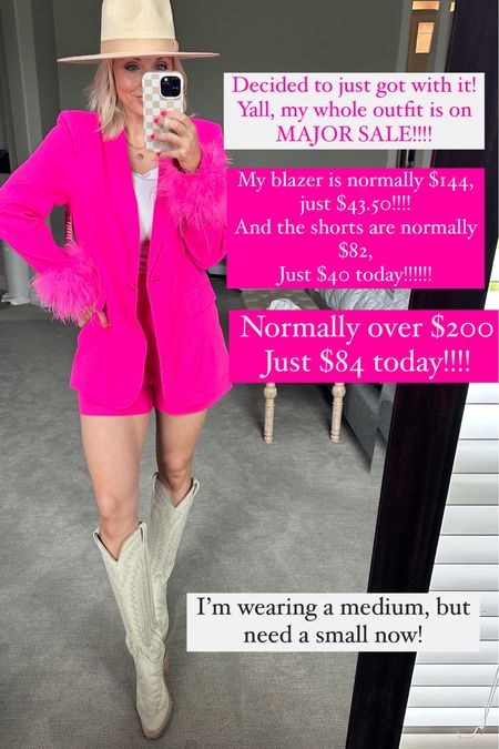 My whole outfit is on major sale today yall! Would be so cute for country concert, bachelorette party outfit or anything in between!!! Wearing a medium but need a small now! 

#LTKstyletip #LTKsalealert #LTKFestival