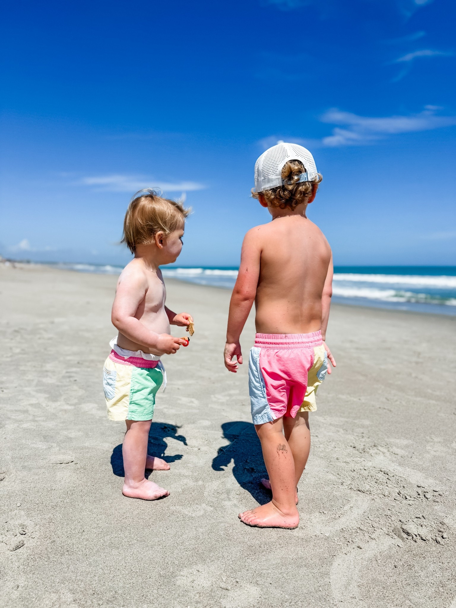 Swim suits are The Beaufort Bonnet Company. Such precious color block swim trunks. Ansley has the coordinating girls one piece too! 

Knox’s hat is Burlebo American flag hat in youth. 

Click here to shop!

Swim | shorts | color block | trunks | boy | toddler | baby | brothers | sibling sets | matching | southern | blue | green | yellow | pink | beach | pool | sand | spring break | Easter | vacay | vacation | resort | mom life   

#LTKSwim #LTKKids #LTKBaby