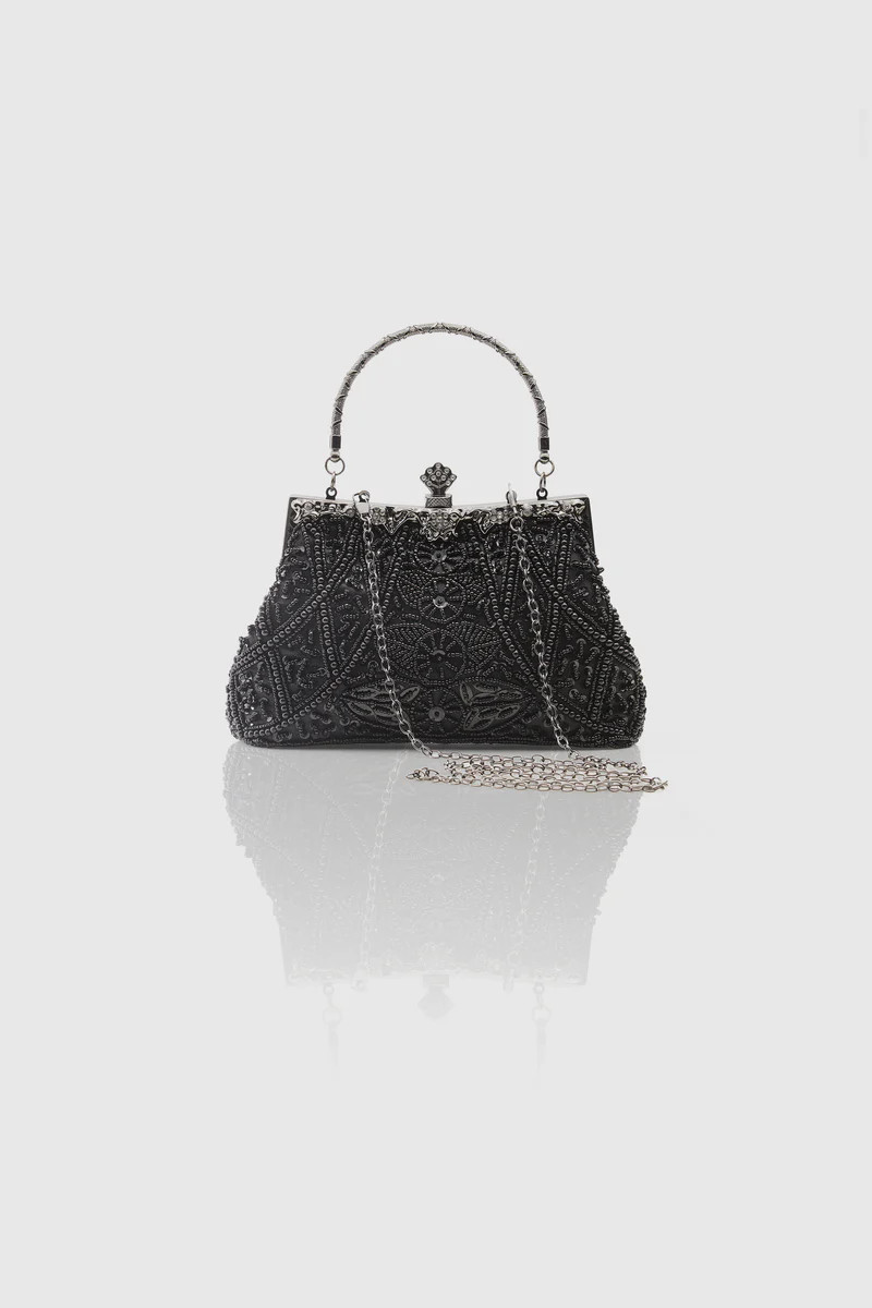 Shop Handbags - 1920s Flapper Beaded Clutch | BABEYOND | BABEYOND