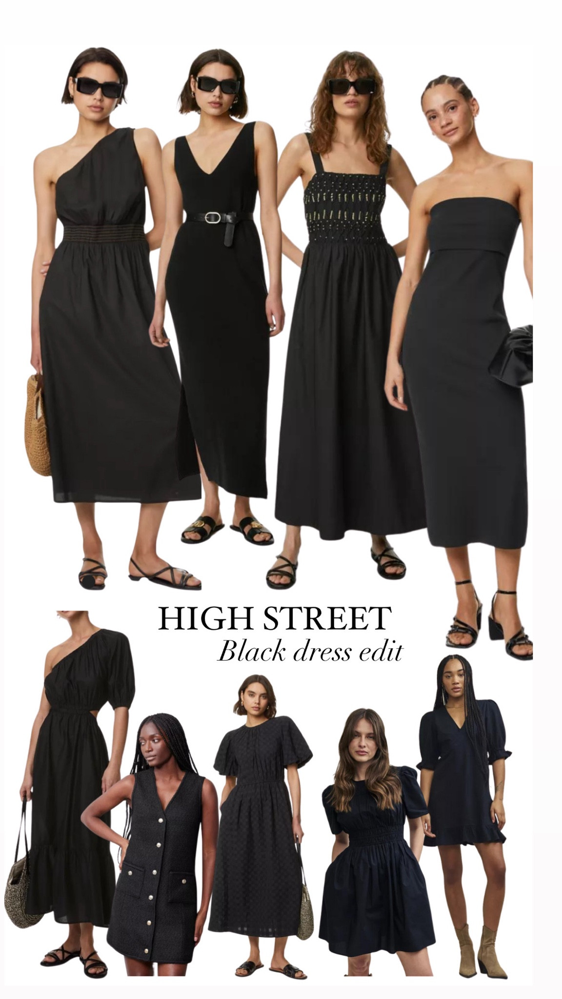 High Street summer black dress edit ☀️ 
Maxi dress, black dress , puff sleeve , summer dress , LBD , Marks & Spencer , summer inspo 

#LTKstyletip #LTKsummer #LTKuk