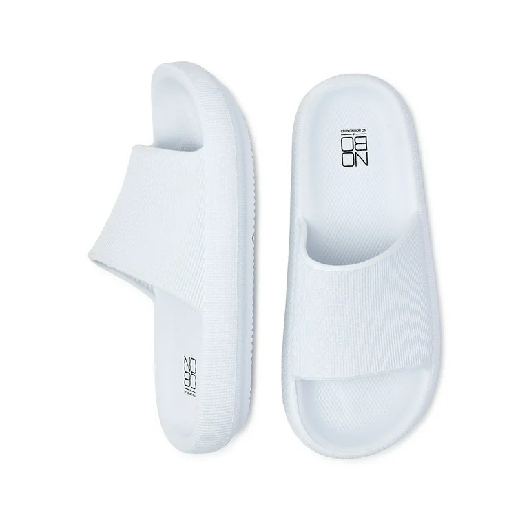 No Boundaries Women's Comfort Slide Sandals - Walmart.com | Walmart (US)