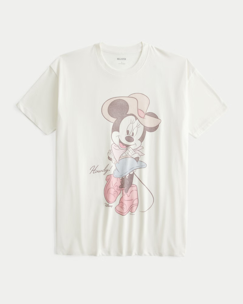 Oversized Minnie Mouse Graphic Tee | Hollister (US)