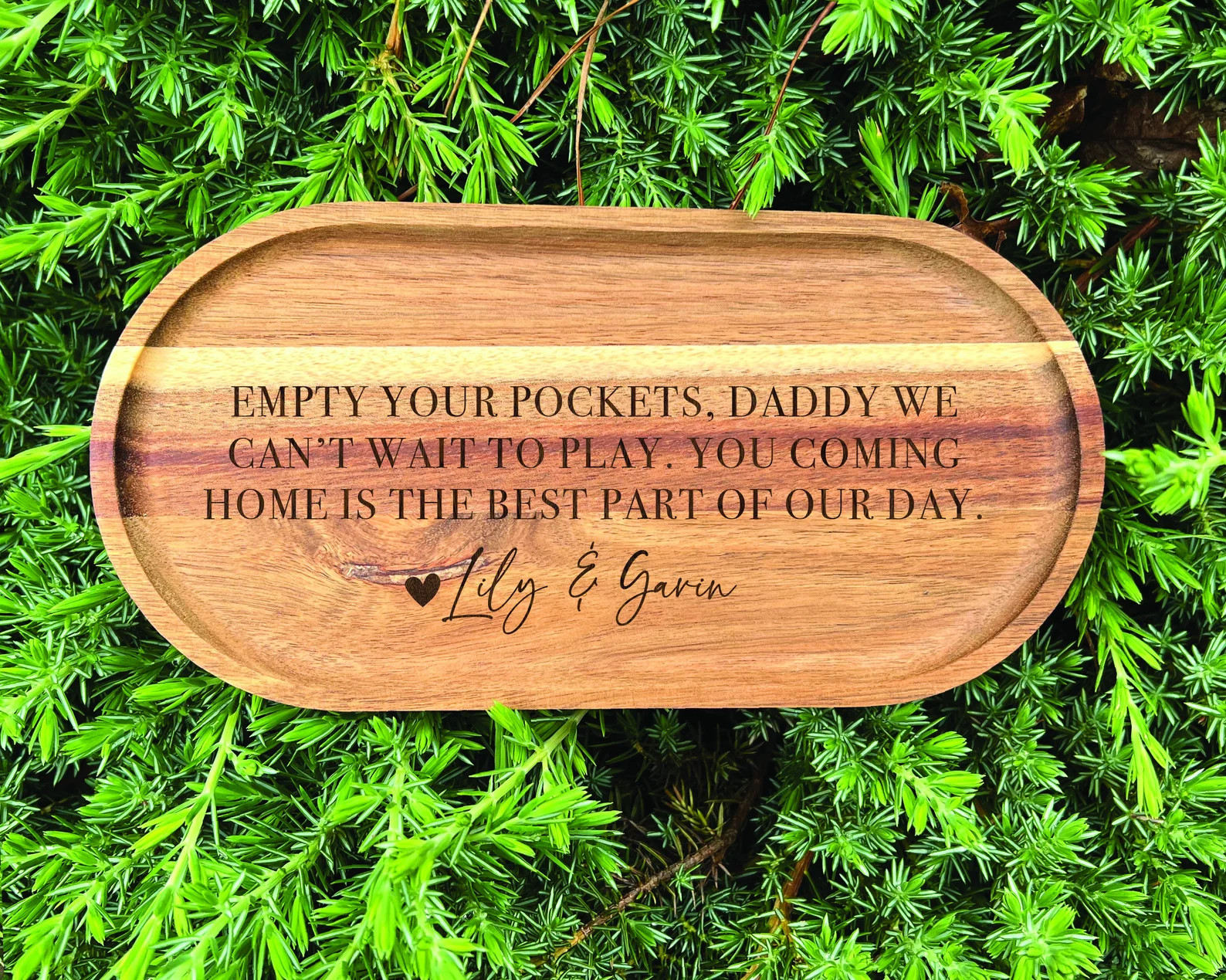 Empty your Pockets Daddy, Coin Tray Custom Engraved Christmas gift, Father's Day Gift, Catchall P... | Etsy (Global)