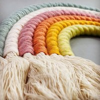 Large Fiber Rainbow Wall Decor | Etsy (US)
