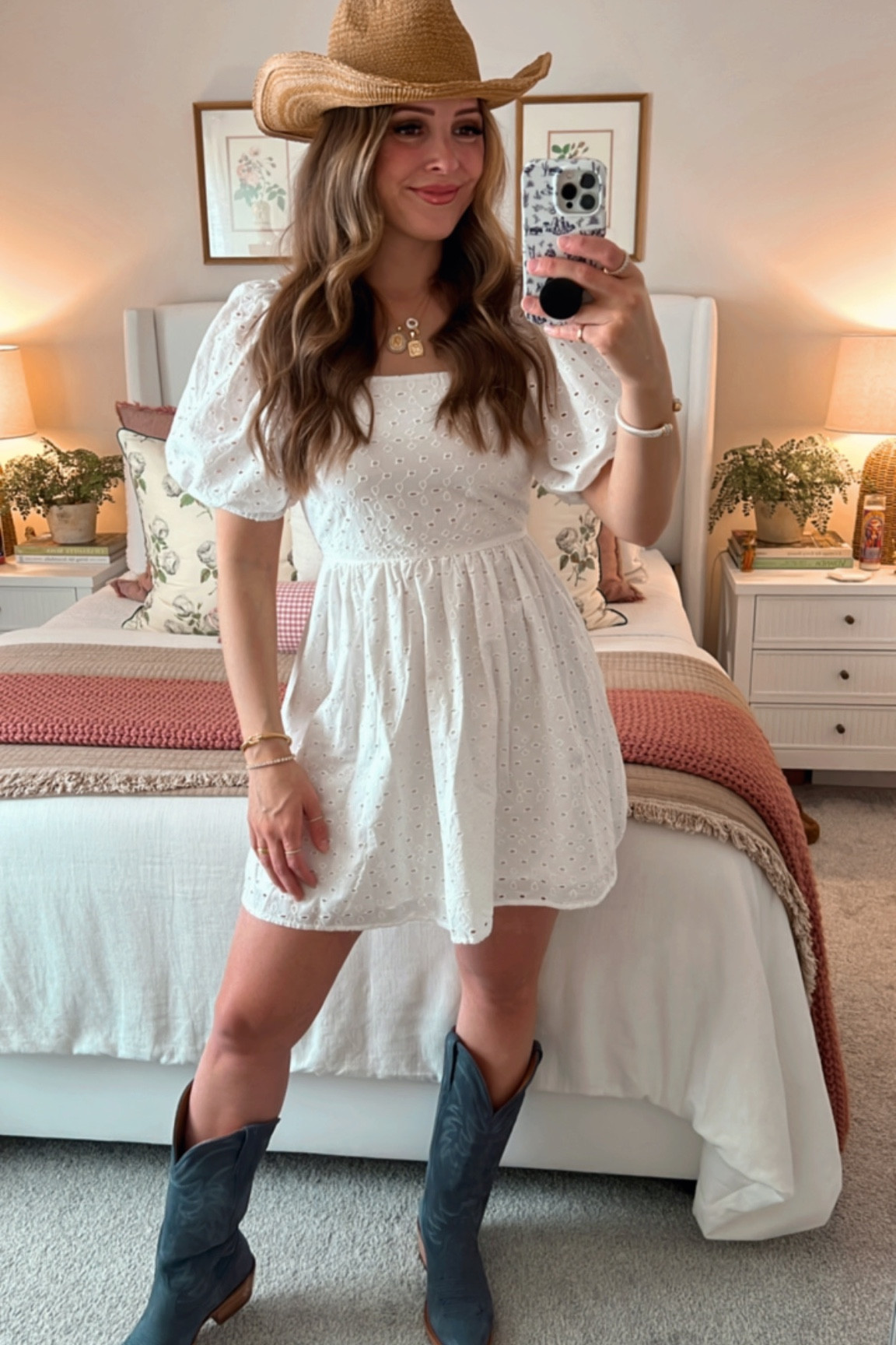 dress with cowgirl boots