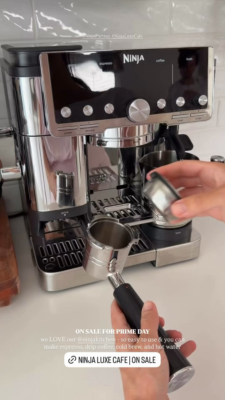 [6/23/26] our ninja luxe cafe is on sale for prime - 20% off!! So easy to use & you can make espresso, drip coffee, cold brew and hot water

#LTKSaleAlert #LTKHome
