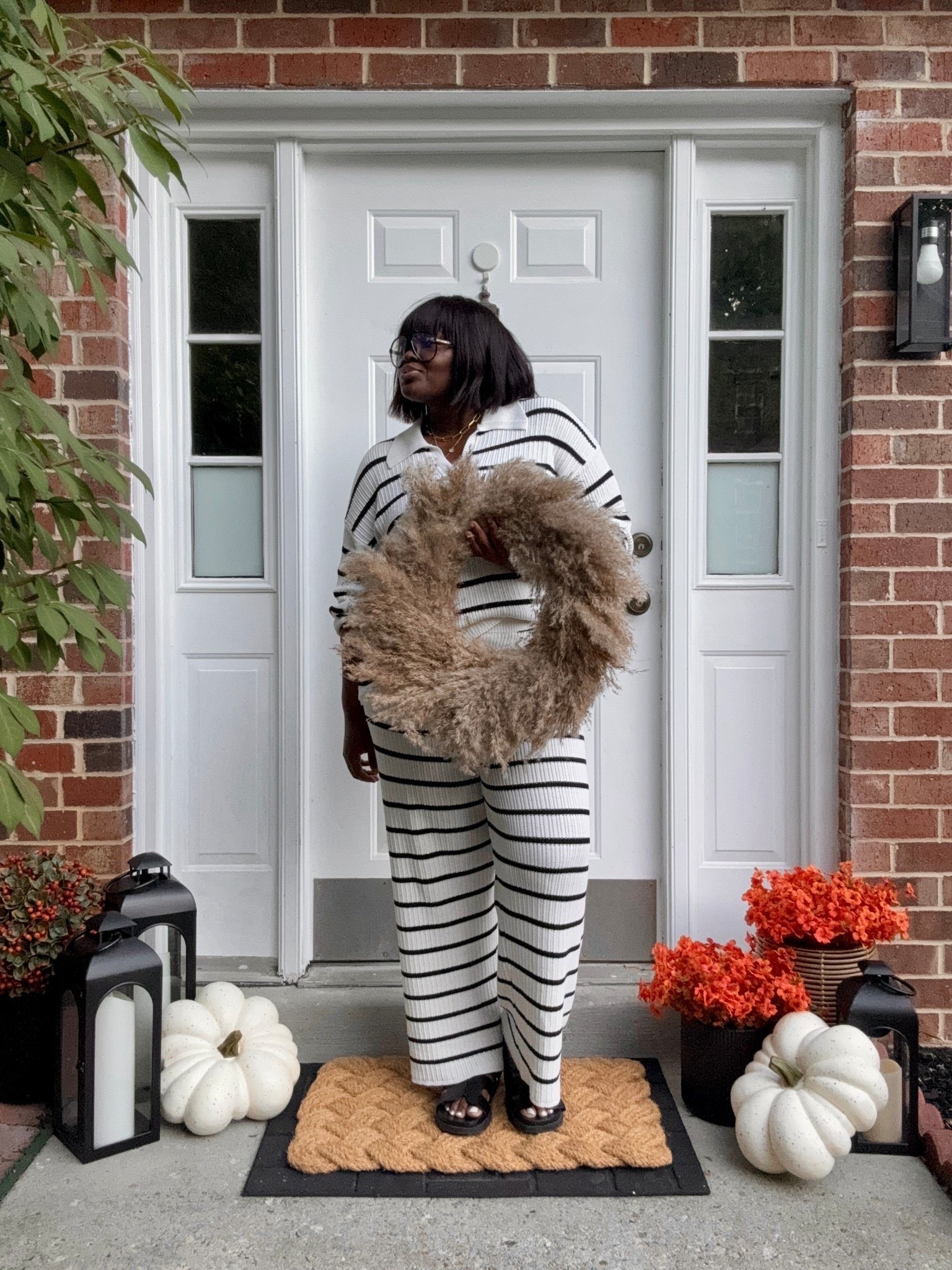 Babe, if you’ve been searching for cozy fall porch decor, this is your sign. This @Amazon find is the easiest way to give your entryway or front door that fall-ready vibe. Think chic, seasonal, and so simple to style—literally transformed my space in minutes.  #FallHomeDecor #AmazonHomeFinds #CozyPorchVibes #FrontDoorDecor #FallEntrywayStyle #SeasonalHomeDecor #AmazonMustHaves

#LTKStyleTip #LTKHome #LTKFallSale