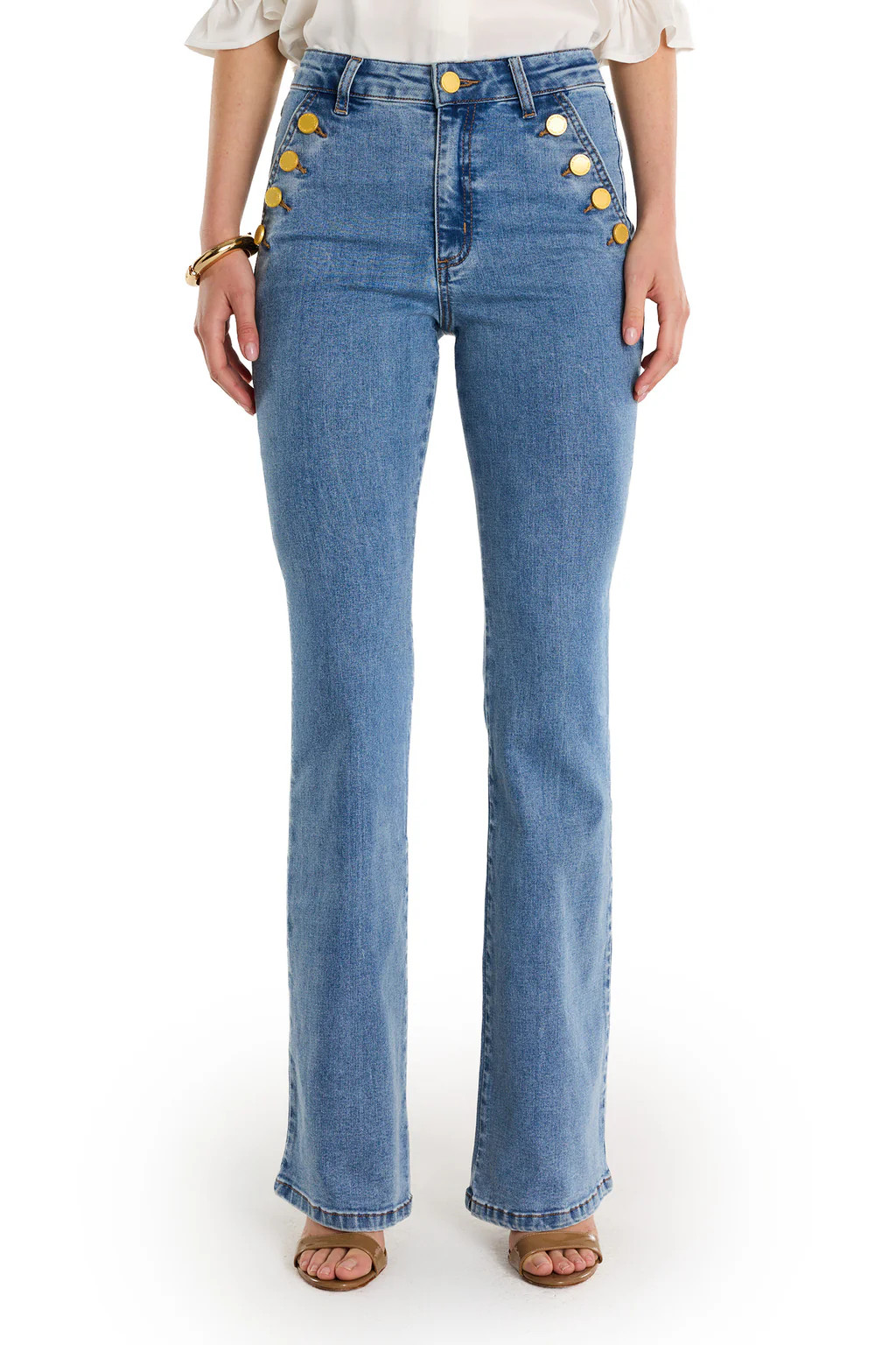 Allegra Bootcut Jean - Medium Blue | The Noli Shop