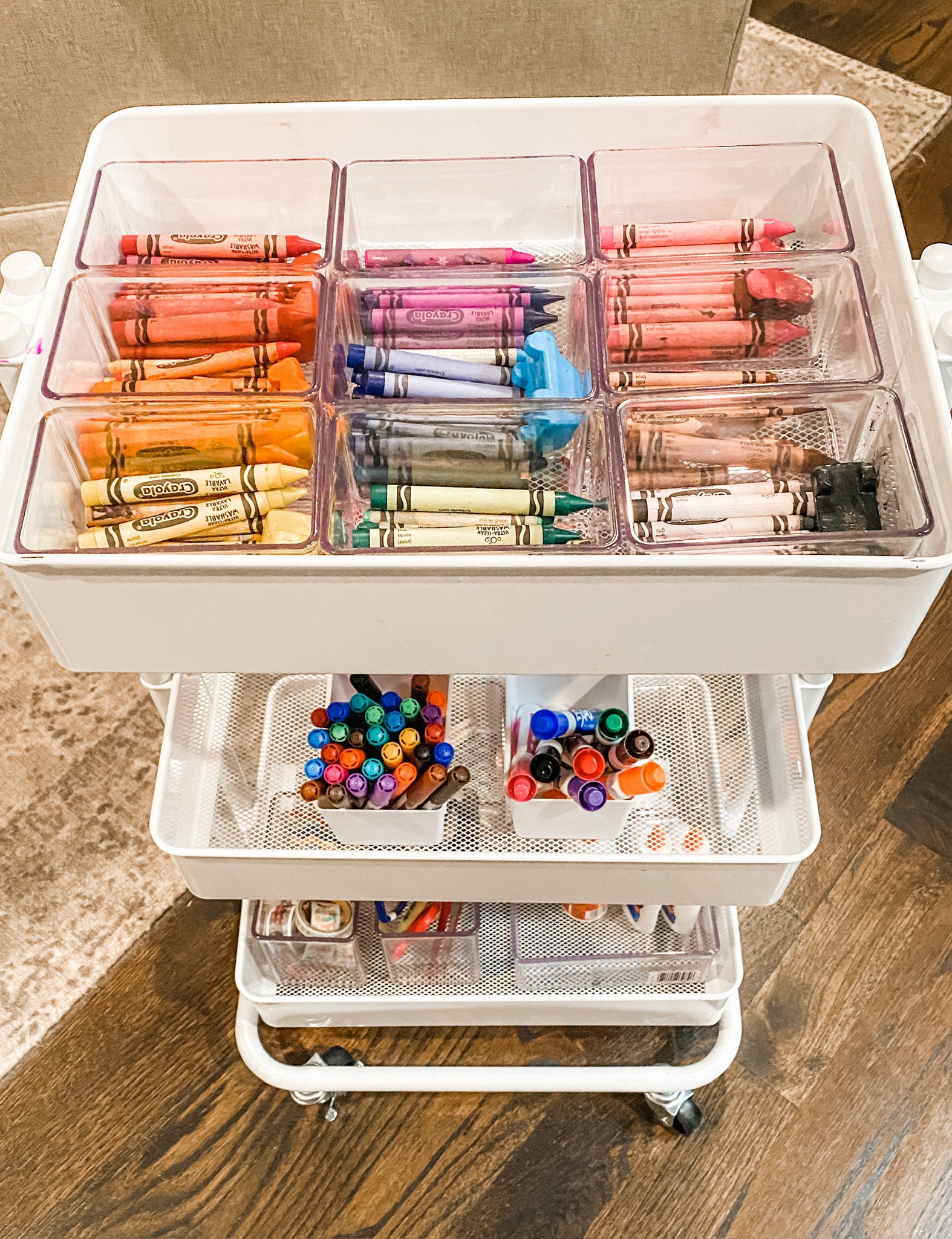 Short on space for arts + craft supplies? These rolling carts are the solution! They offer a ton of storage, plus they take up very little space!

#LTKHoliday #LTKkids #LTKfamily