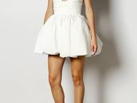 PRETTY IN POPLIN MULTI-FUNCTION STRAPPY MINI DRESS | AKIRA