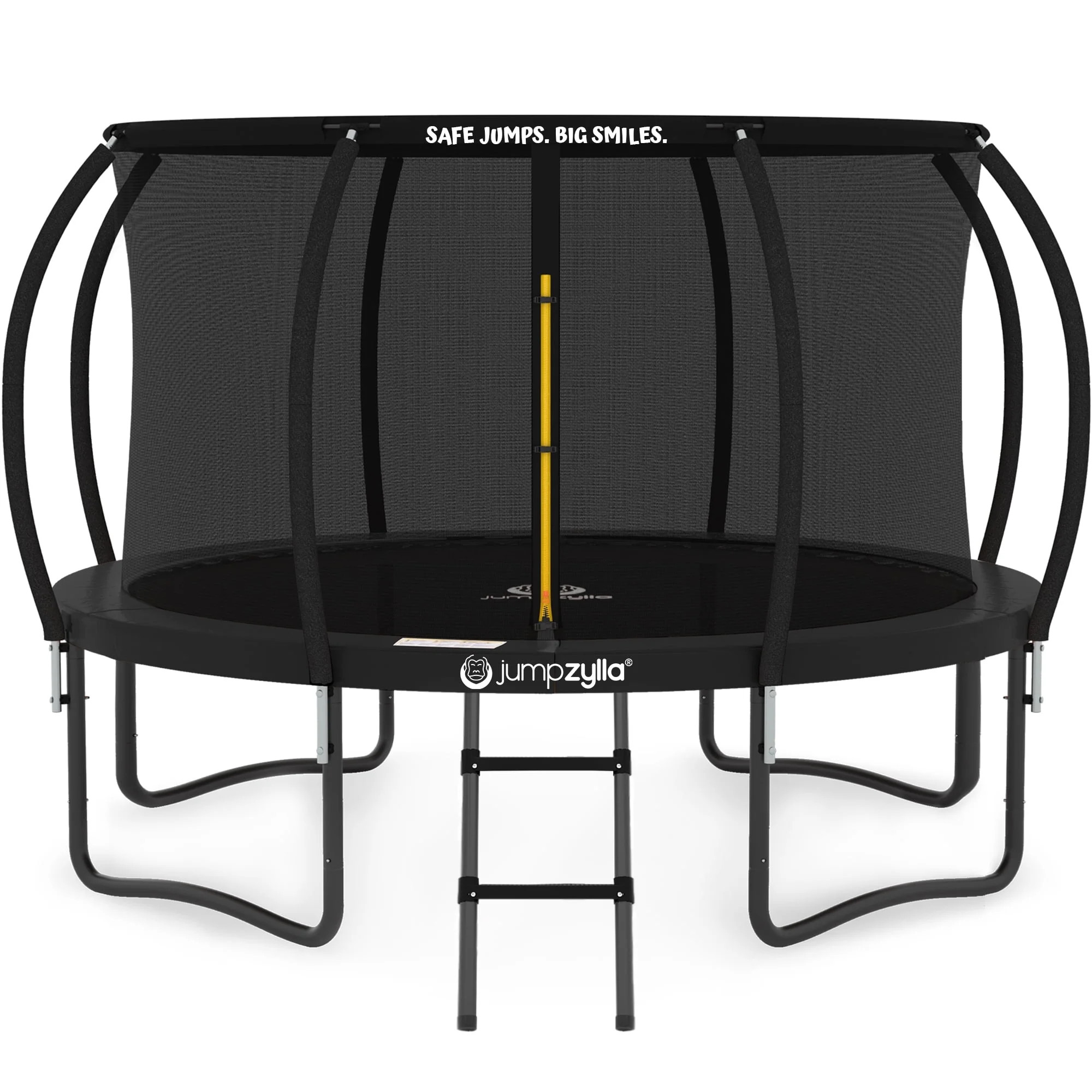 JUMPZYLLA Trampoline Outdoor with Enclosure and Ladder, ASTM, 14 ft, Black | Walmart (US)