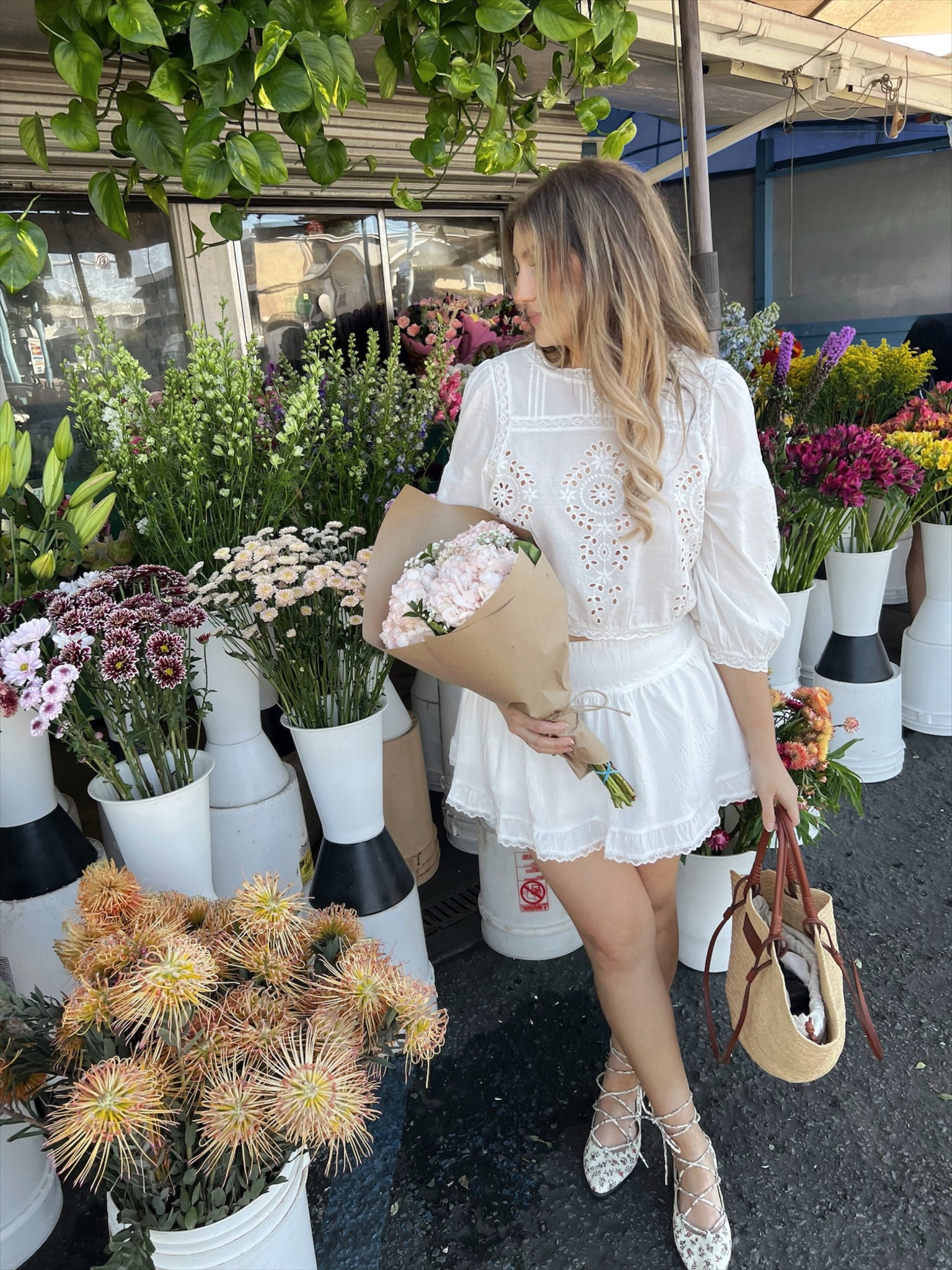 Outfit inspo for spring bouquet making 🌸
Skirt & top run tts

#LTKFindsUnder50 #LTKShoeCrush #LTKStyleTip