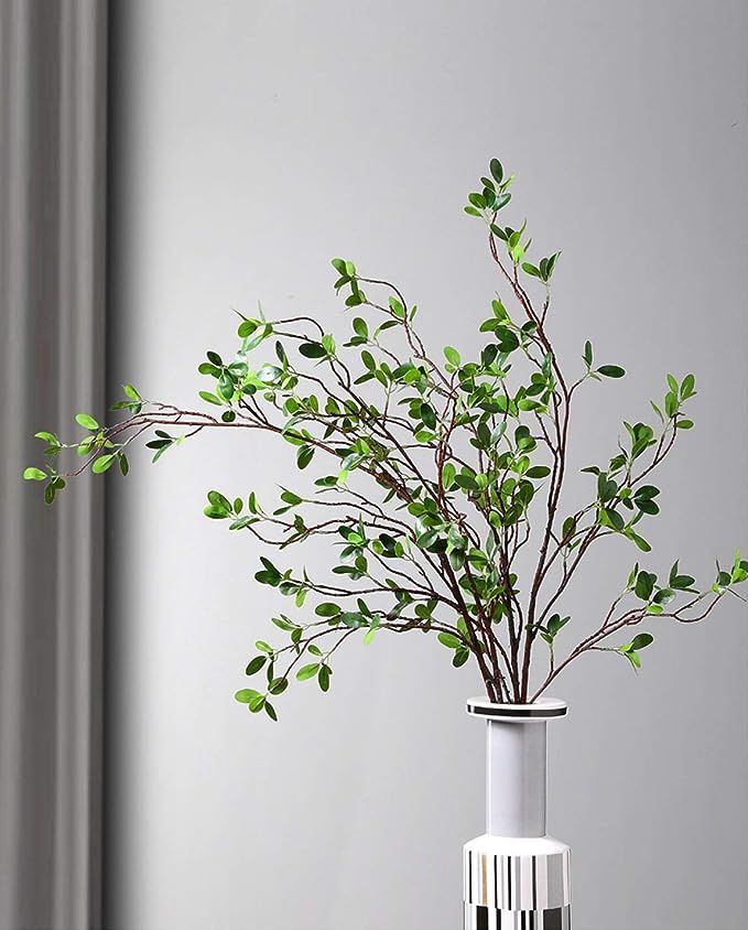 Artificial Plant 43.3 Inch Green Branches Leaf Shop Garden Office Home Decoration (2 pcs) | Amazon (US)