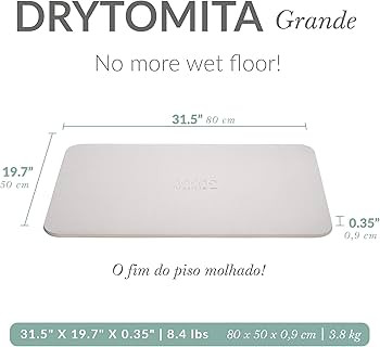 Momo Lifestyle Large Stone Bath Mat Drytomita Technology Diatomaceous Earth Bath Mat, Non-Slip Su... | Amazon (US)