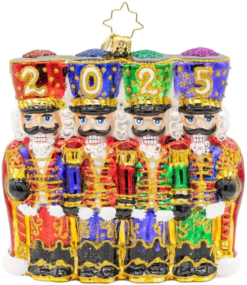 Christopher Radko Hand-Crafted European Glass Christmas Tree Decorative Ornament, 2025 Marching G... | Amazon (US)