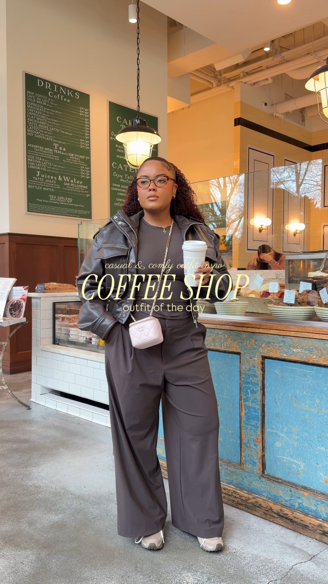 The perfect coffee shop outfit or running errands outfit. Jacket: small, top: medium, pants 12 

#LTKMidsize #LTKPetite #LTKootd