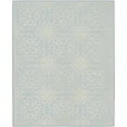 Nourison Bliss Modern Floral Ivory/Light Blue 7'10" x 9'10" Area Rug, (8' x 10') | Walmart (US)