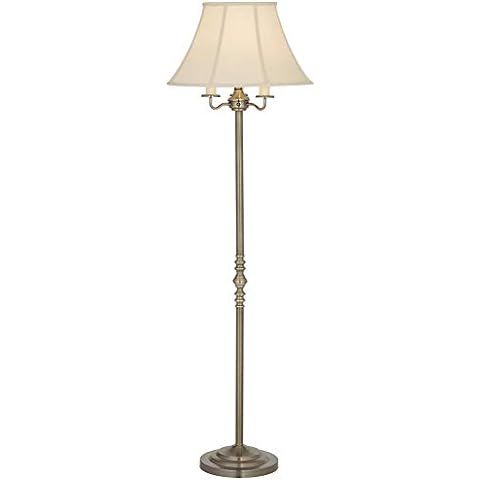 Regency Hill Montebello Traditional Adjustable Swing Arm Floor Lamp Standing 60" Tall Antique Bra... | Amazon (US)