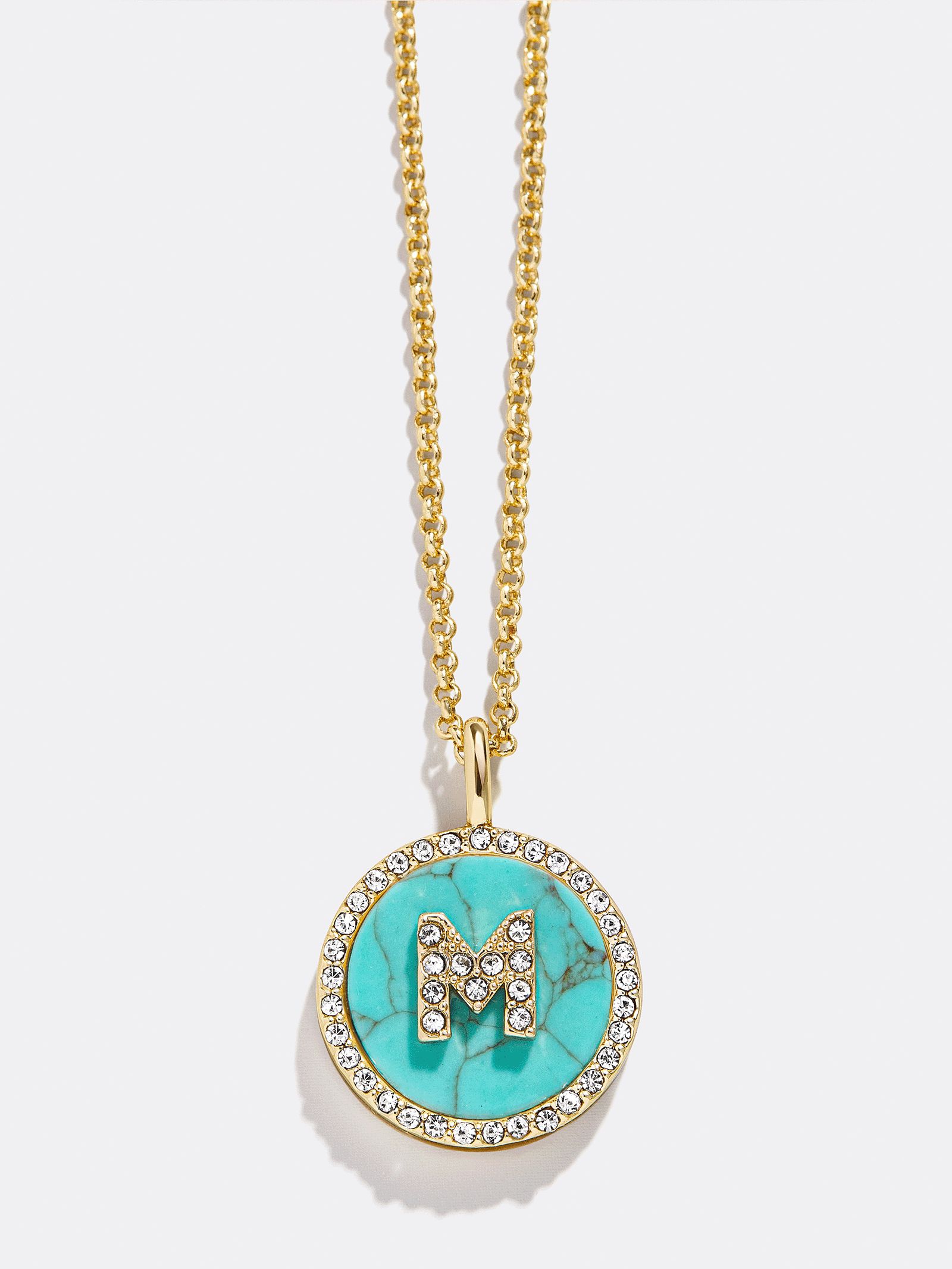 Semi-Precious Custom Medallion - Turquoise | BaubleBar (US)