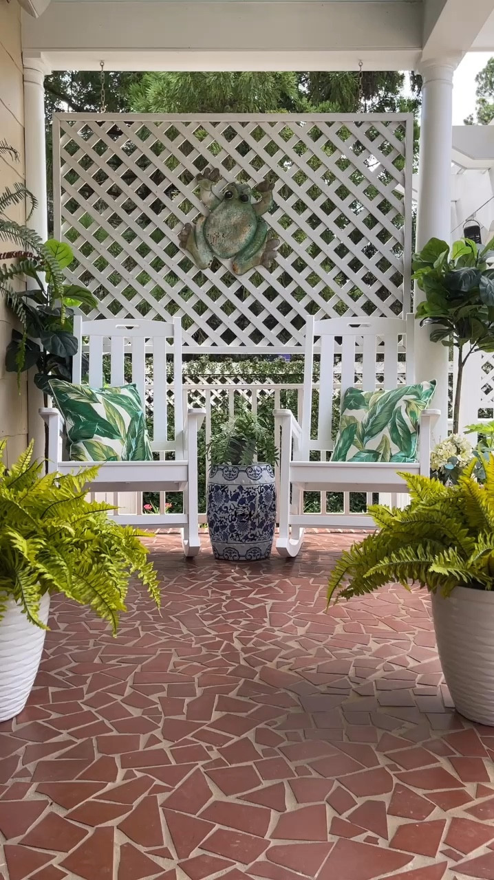 Today, I'm thrilled to share my porch refresh, celebrating my favorite season with the prettiest rocking chairs (gifted) from @psilvam_us. 🌤️🌿 There’s something so serene about a rocking chair and a good book on a Summer’s day. Am I right? The updated look is everything I wanted. Not only are these chairs weatherproof and high quality, but they were also incredibly easy to assemble. What do you think? Are you planning any outdoor refreshes this summer? If you're looking for an affordable and effortless way to transform your space, check out my stories or click the link in my bio! 🌤️🌿



rocking chairs, porch furniture, patio furniture, outdoor furniture, outdoor living space, porch decor, patio decor, faux plants, porch sitting, porch inspo, porch view, serene outdoor space, outdoor furniture, porch refresh, rocking chairs, affordable outdoor options, summer decor, summer relaxation, transform your space, easy assembly furniture, outdoor refresh, home improvement, summer vibes, outdoor living, weatherproof furniture

#Psilvam #patiotime #patiorefresh #porchinspo #patiogoals #porchfurniture, #porchdecor

#LTKStyleTip #LTKHome #LTKVideo