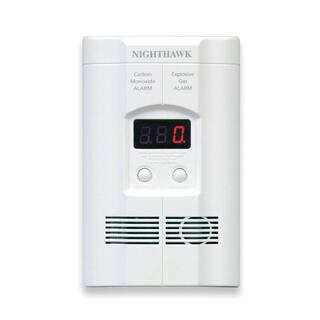 9-Volt Backup Plug-In Combination Carbon Monoxide/Gas Detector Alarm | The Home Depot