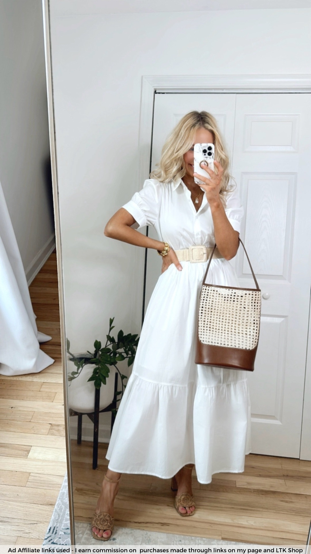 Amazon dress (*exact dress linked,
I added the straw belt)