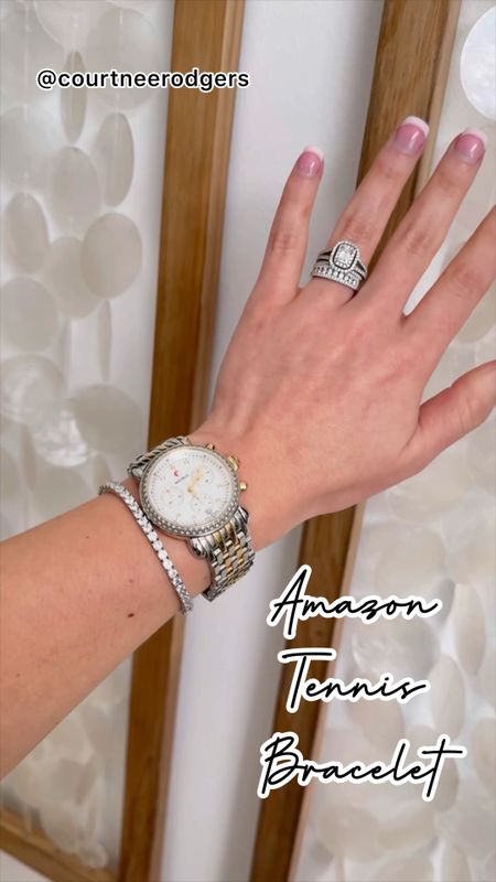 Amazon Tennis Bracelet under $20! Amazing quality! Wearing the smallest size 6.5 ✨ Would make a great gift idea! 🎁 Michele Watch is on sale too!

Amazon Fashion, gifts for her, stocking stuffers, tennis bracelet, Michele watch, Gift Guide 

#LTKHoliday #LTKstyletip #LTKGiftGuide