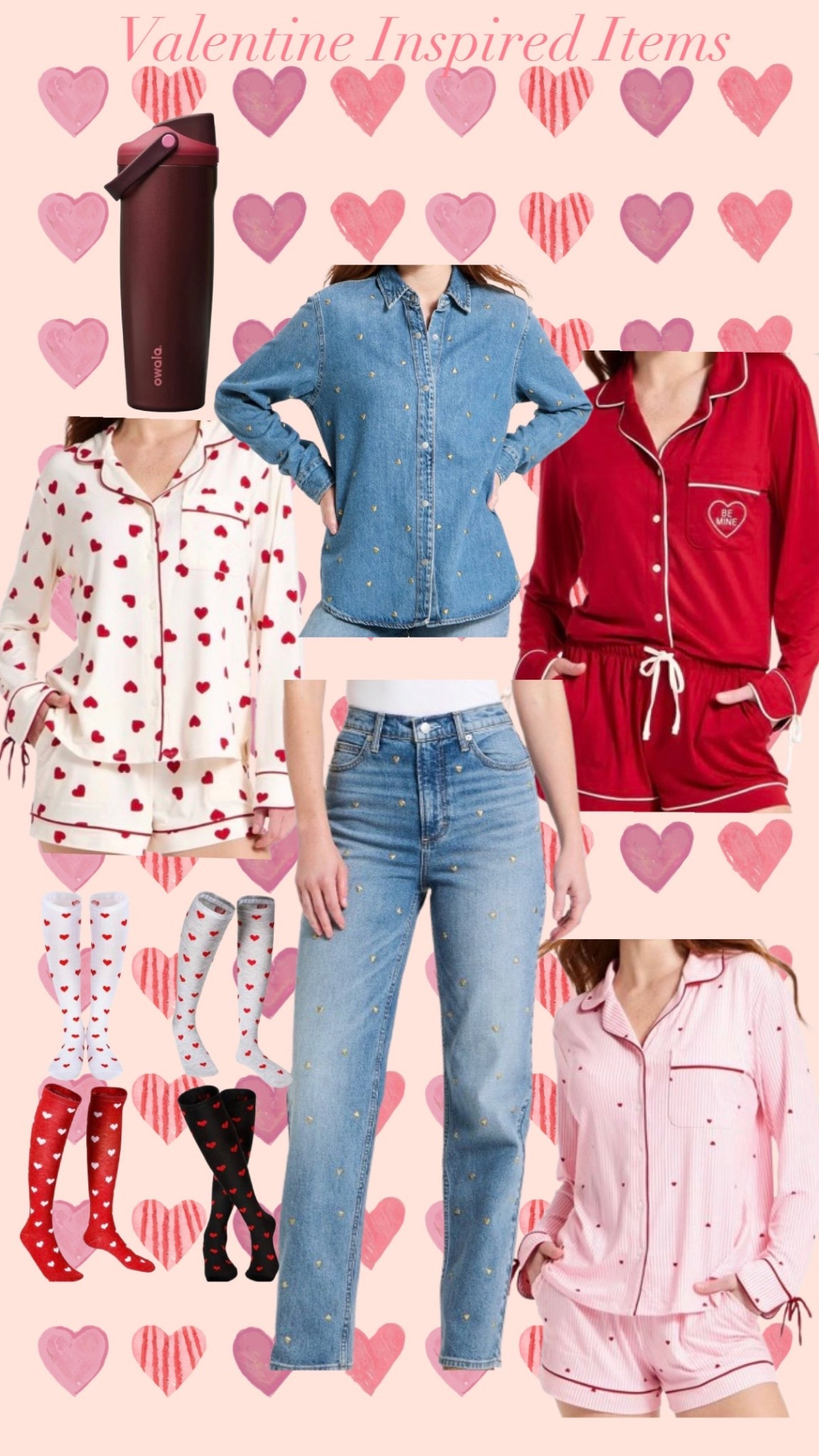 Valentines Outfit , Valentine Pajamas , Valentine Owala , Valentine denim , valentines compression socks 

#LTKTall #LTKootd #LTKFindsUnder50