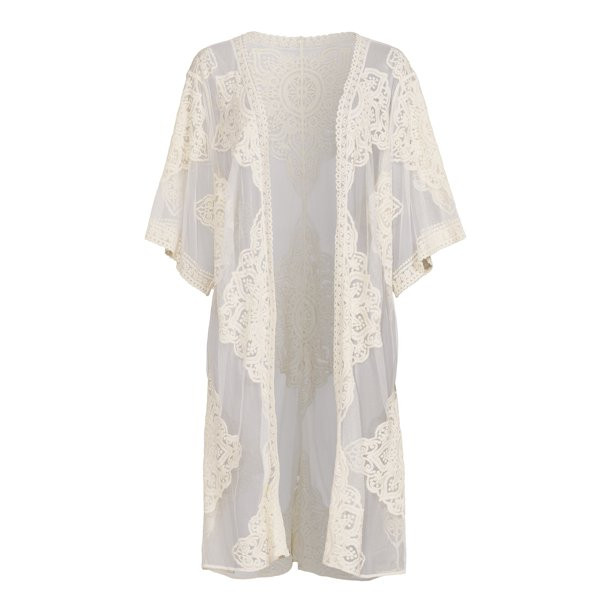 Time and Tru Women's Semi-Sheer Lace Layering Piece | Walmart (US)