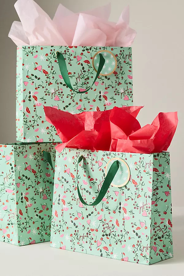Large Festive Gift Bags, Set of 3 | Anthropologie (US)