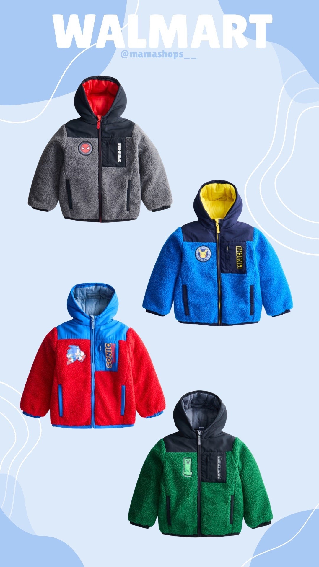 Get your Boys ready for winter with these new fleece jackets !👦🏻🤩

Available in different characters😍

Find them at Walmart, linking here🔗🍂

#LTKmomlife #LTKSeasonal #LTKKids