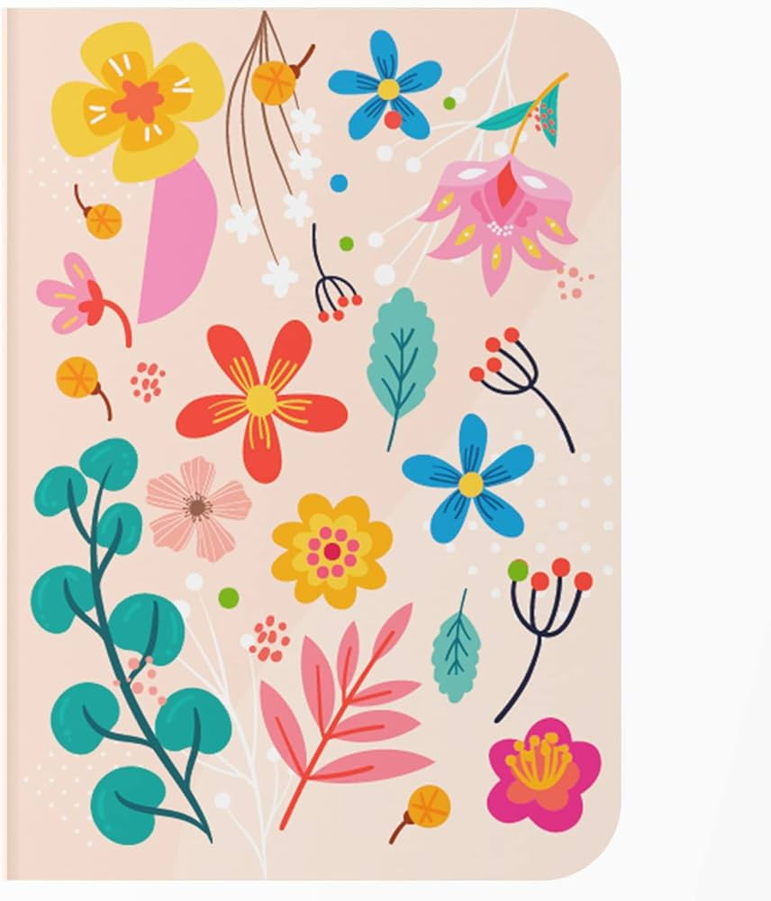 Caderno sem Pauta A5 - Capa Flexível 80 Páginas 20x14cm - Floral Flat | Amazon (BR)