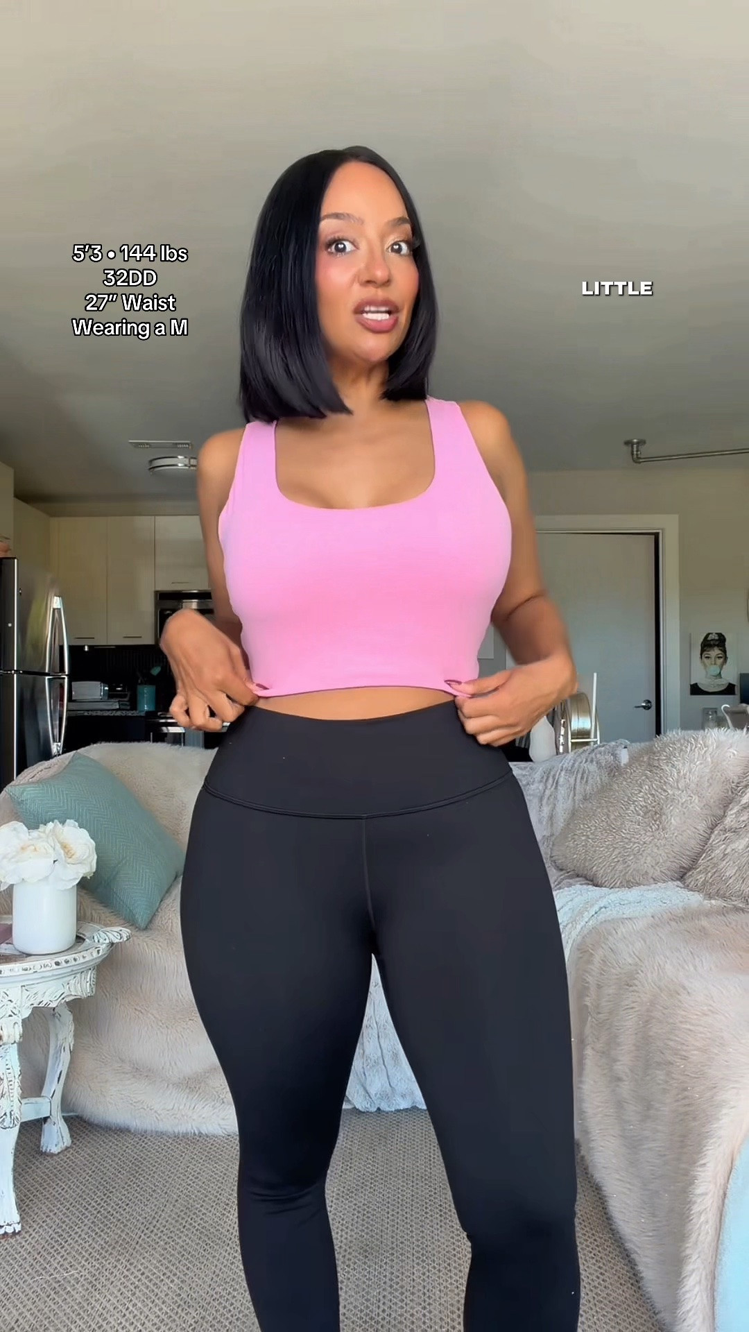 GYM OUTFIT IDEA! Longline sports bra / activewear top that gives a little bit more coverage! Comes in multiple colors 🩷

WHERE TO WEAR IT: gym, walks, hike, Pilates, yoga, errands, running 
STRETCH: Yes
TRUE TO SIZE: Yes
OVERALL FIT: Fitted
PETITE FRIENDLY: Yes

Sizing ⬇️
5’3 
Bust: 32DD
Waist: 27”
Hips: 42”
Wearing Size M

Make sure you download the ✨FREE✨ LTK app and follow me @heyrissyrozay for all my style and beauty finds 🫶🏽

over 40 outfit ideas
petite curvy outfits

#LTKActive #LTKOver40 #LTKPetite