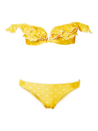 Lumino Dot printed off-the-shoulder bikini | NET-A-PORTER (UK & EU)