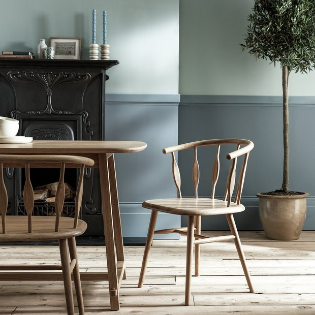 Habitat x Morris & Co. Canterbury Oak Dining Chair | argos.co.uk
