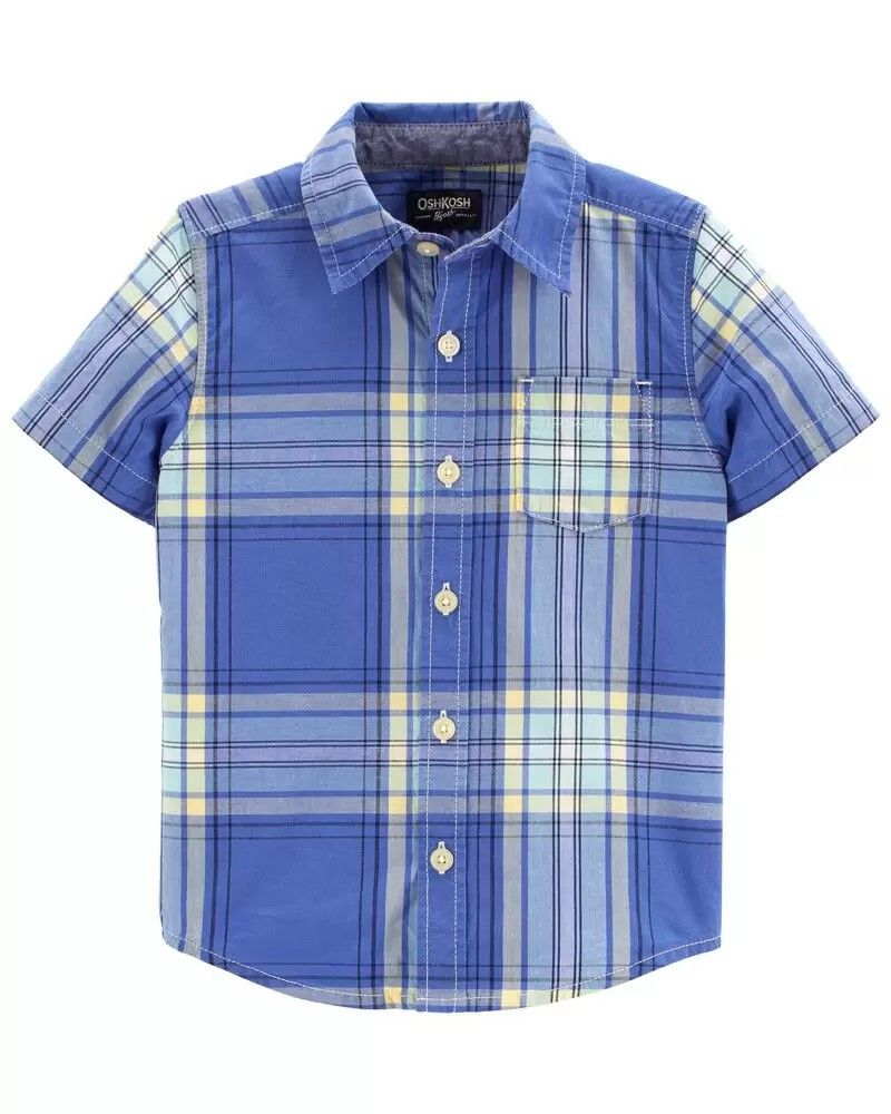 Plaid Button-Front Shirt | Carter's