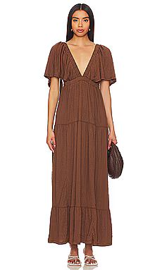 Free People La La Maxi Dress in Fondue Fudge from Revolve.com | Revolve Clothing (Global)