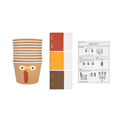 Thanksgiving 10ct Turkey Treat Cups - Spritz™ | Target