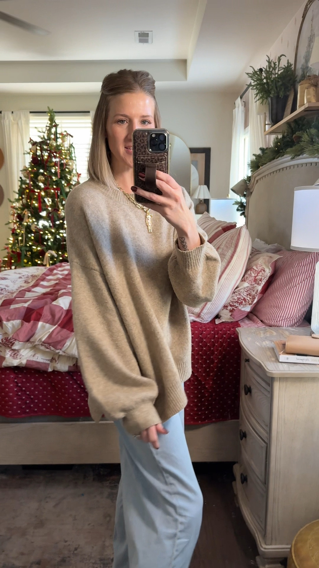 The most worn piece in my closet! I have it in 3 colors and just ordered another. 

School drop off with some sweatpants or track pants, errands with some comfy jeans, dressed up with a front tuck and some heels, untucked with a cute skirt for date night…So many options. I have no doubt you will love this sweater! 

Crew neck sweater | Cozy oversized sweater | ootd | Capsule wardrobe | Winter | Thanksgiving outfit | Black Friday Sale | Closet Staple 

#LTKCyberWeek #LTKFindsUnder50 #LTKootd