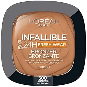 L'Oreal Paris Infallible Up to 24H Fresh Wear Soft Matte Longwear Bronzer. Waterproof, heatproof,... | Amazon (US)