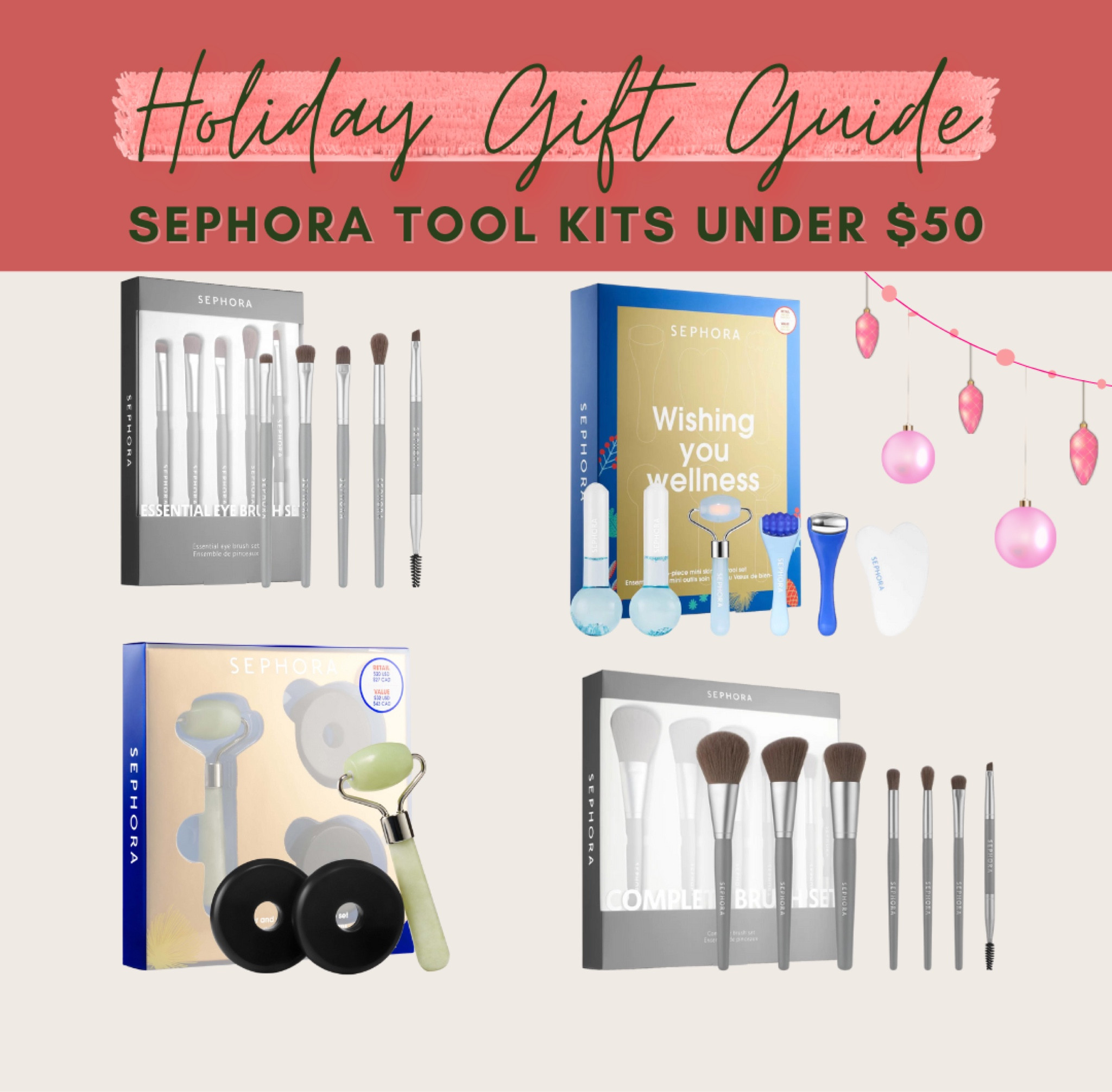 Sephora beauty tool kits under $50!

Gift guide, beauty favorites, makeup, skin care, hair care, holiday season

#LTKbeauty #LTKSeasonal #LTKunder50
