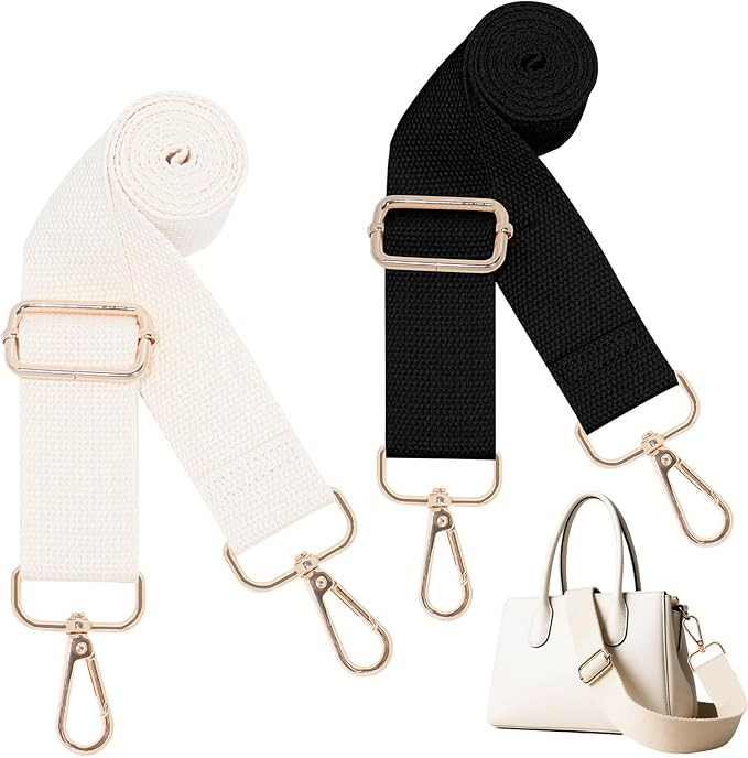 2 Pcs Wide Shoulder Purse Strap for Women Replacement Adjustable for Canvas Bag Crossbody Handbag... | Amazon (US)