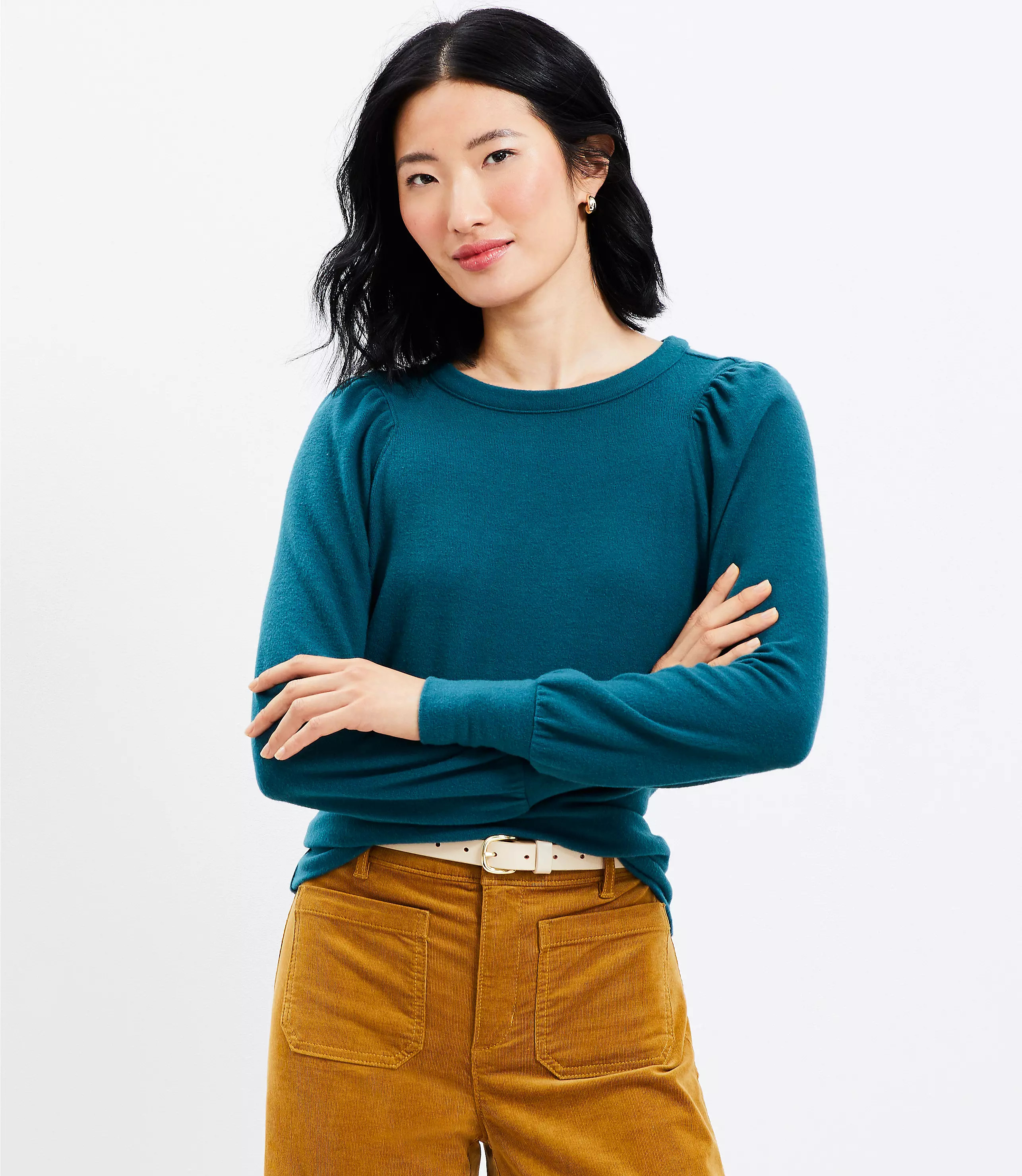 Puff Sleeve Sweatshirt | LOFT